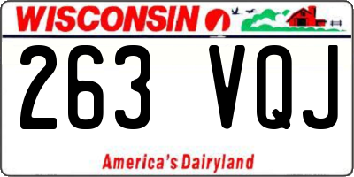 WI license plate 263VQJ
