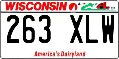 WI license plate 263XLW