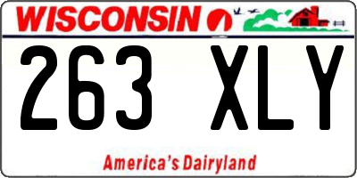 WI license plate 263XLY