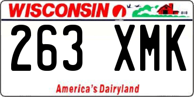 WI license plate 263XMK