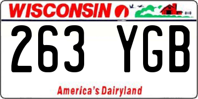 WI license plate 263YGB