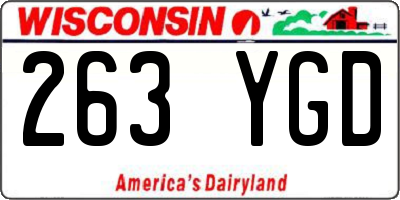 WI license plate 263YGD