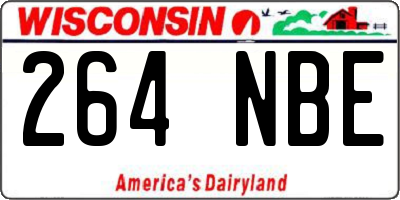 WI license plate 264NBE