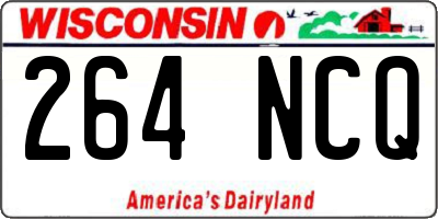 WI license plate 264NCQ