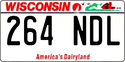 WI license plate 264NDL