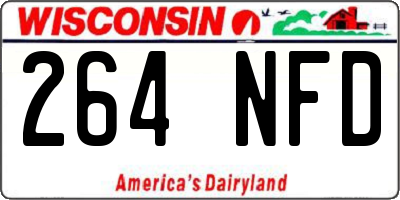WI license plate 264NFD