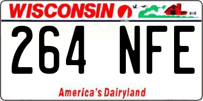 WI license plate 264NFE