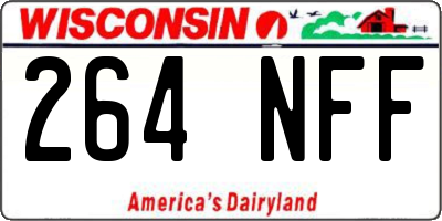 WI license plate 264NFF