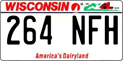 WI license plate 264NFH