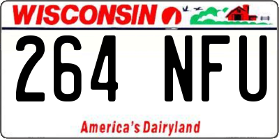WI license plate 264NFU