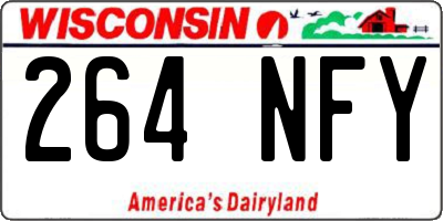 WI license plate 264NFY