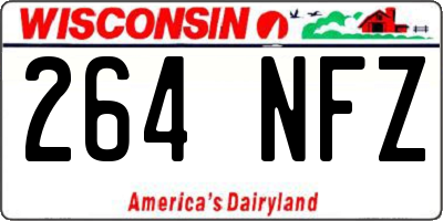 WI license plate 264NFZ