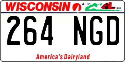 WI license plate 264NGD