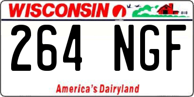 WI license plate 264NGF