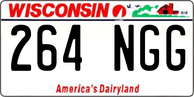 WI license plate 264NGG