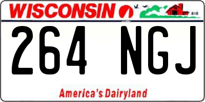 WI license plate 264NGJ