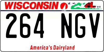 WI license plate 264NGV