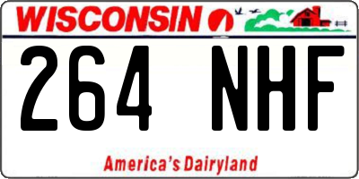 WI license plate 264NHF