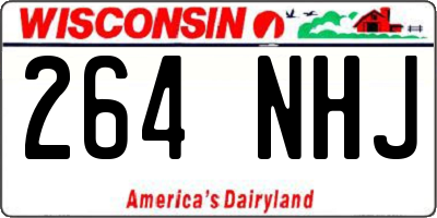 WI license plate 264NHJ