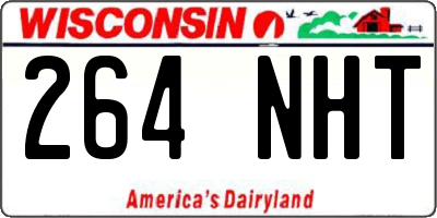 WI license plate 264NHT