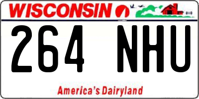 WI license plate 264NHU