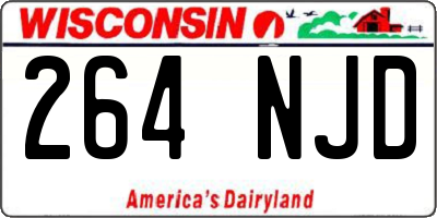 WI license plate 264NJD
