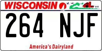 WI license plate 264NJF