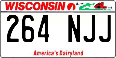 WI license plate 264NJJ