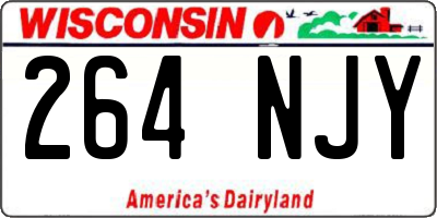 WI license plate 264NJY