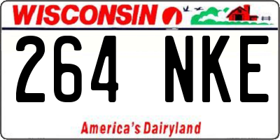 WI license plate 264NKE