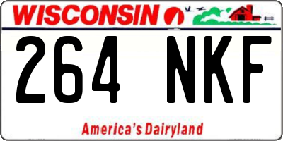WI license plate 264NKF