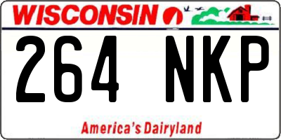 WI license plate 264NKP