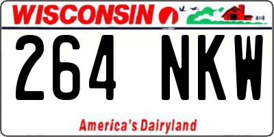 WI license plate 264NKW