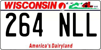 WI license plate 264NLL