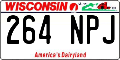 WI license plate 264NPJ