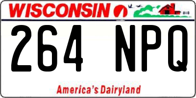 WI license plate 264NPQ