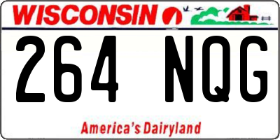 WI license plate 264NQG