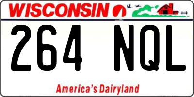 WI license plate 264NQL