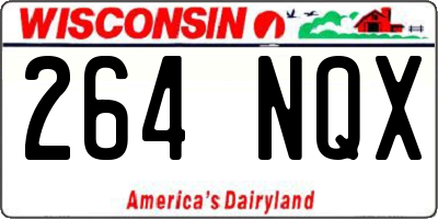 WI license plate 264NQX