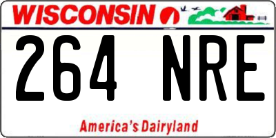 WI license plate 264NRE