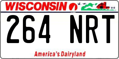 WI license plate 264NRT