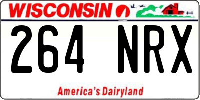 WI license plate 264NRX