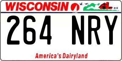 WI license plate 264NRY