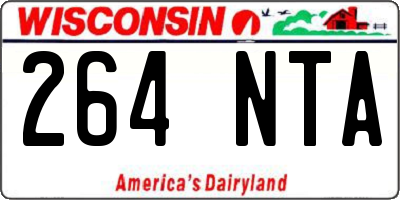 WI license plate 264NTA
