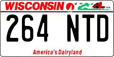 WI license plate 264NTD