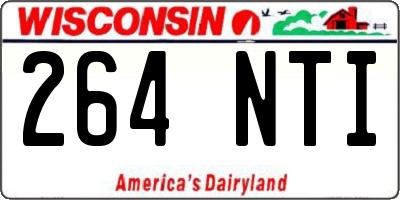 WI license plate 264NTI