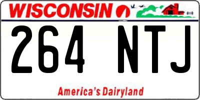 WI license plate 264NTJ