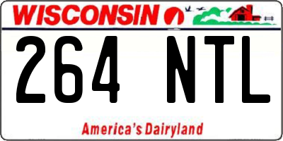 WI license plate 264NTL