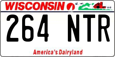 WI license plate 264NTR