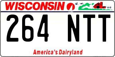 WI license plate 264NTT